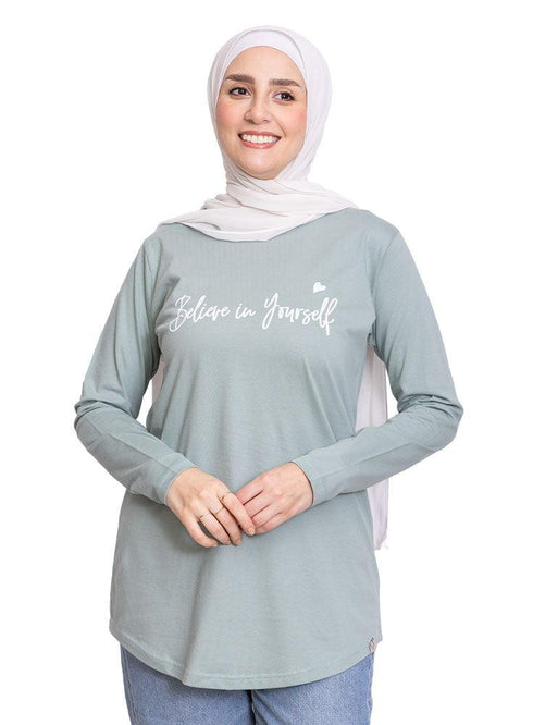 Aqua Foam Printed Long - Sleeve Design 14 - Khotwh